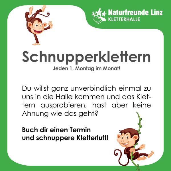 Bild zum Eintrag: Schnupperklettern 